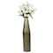 Uniquewise Hammered Metal Decorative Centerpiece Flower Table Vase Two Tone Black and Gold 20 Inch QI004130.L - alternate 1
